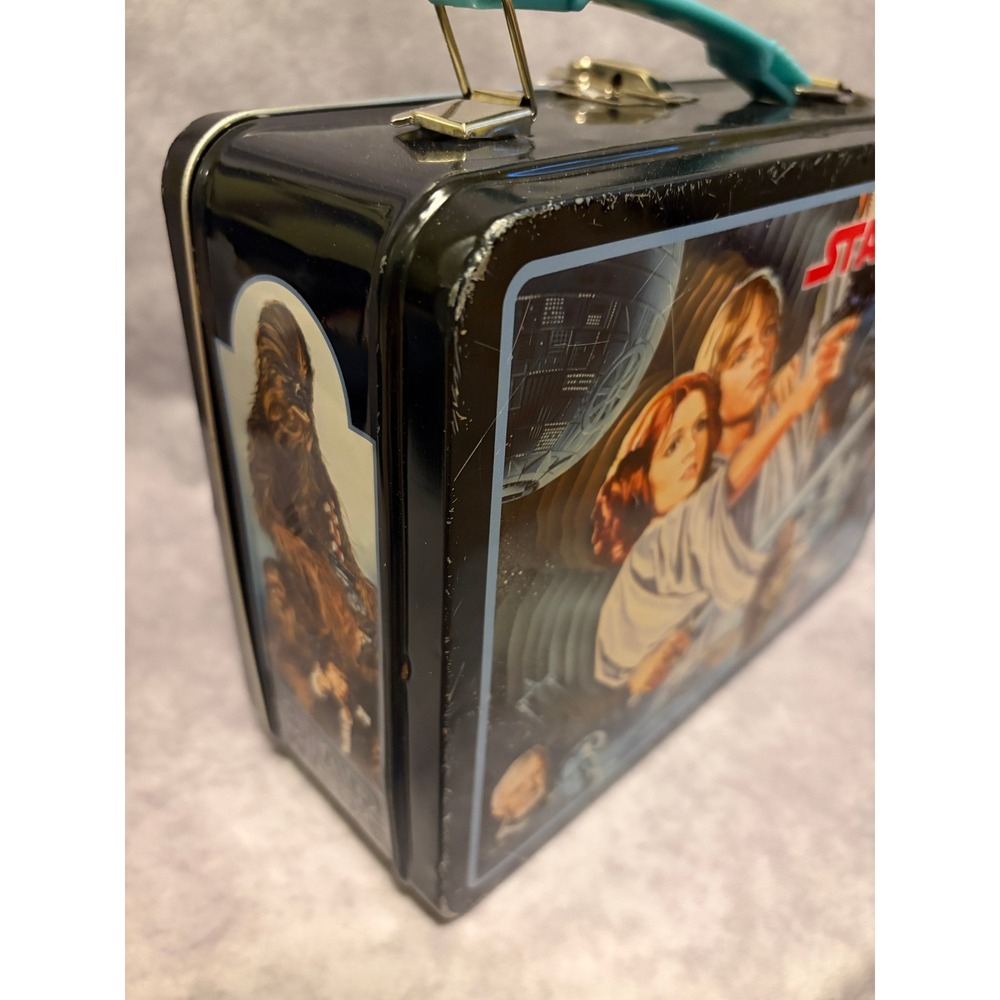 Star Wars Metal Lunch Box Tin Box Co Blue 2020 Collectible - Picture 10 of 10